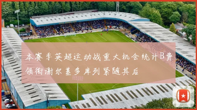 本赛季英超运动战重大机会统计B费领衔谢尔基多库列紧随其后